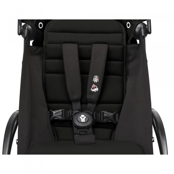 Poussette complète yoyo 3 châssis blanc pack 0+ et 6+ noir Stokke
