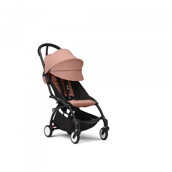 Poussette complète yoyo 3 châssis noir pack 0+ et 6+ ginger Stokke