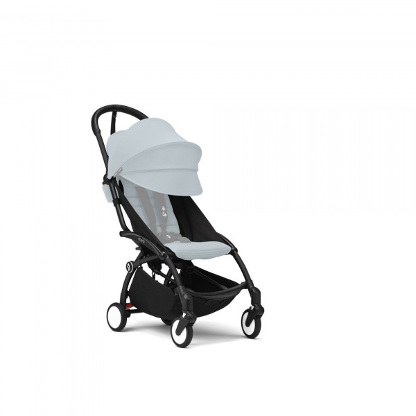Poussette complète yoyo 3 châssis noir pack 0+ et 6+ aqua Stokke