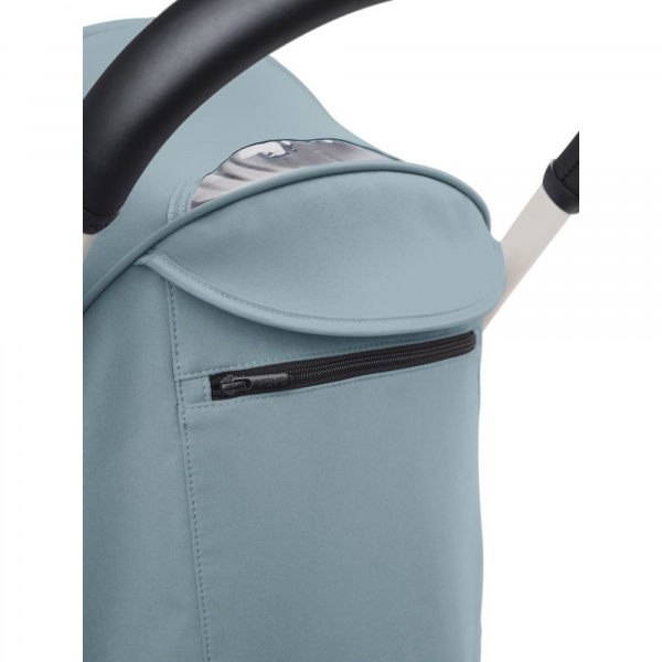 Poussette complète yoyo 3 châssis blanc pack 0+ et 6+ aqua Stokke