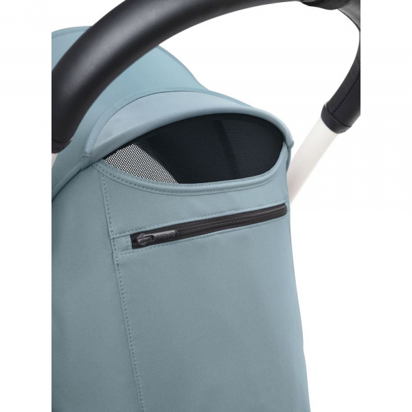 Poussette complète yoyo 3 châssis blanc pack 0+ et 6+ aqua Stokke