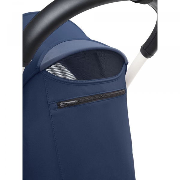 Poussette complète yoyo 3 châssis blanc pack 0+ et 6+ bleu air france Stokke
