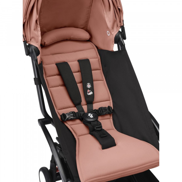 Poussette duo yoyo 3 - châssis noir pack 6+ et nacelle ginger Stokke