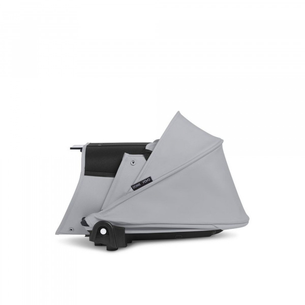 Poussette duo yoyo 3 - châssis noir pack 6+ et nacelle stone Stokke