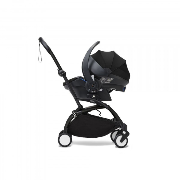 Poussette duo yoyo 3 - châssis noir pack 6+ et siège auto izi go modular x2 by besafe noir Stokke