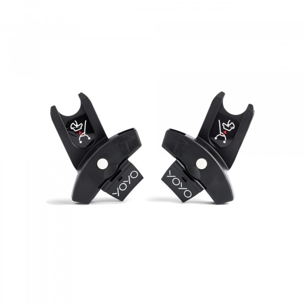 Poussette duo yoyo 3 pack 6+ et siège auto aton b2 black - chassis blanc - taupe Stokke