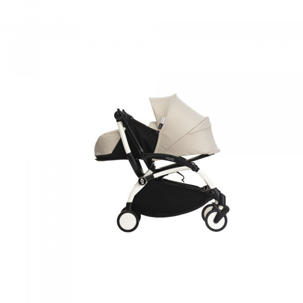 Poussette complète yoyo 3 châssis blanc pack 0+ et 6+ bonpoint Stokke