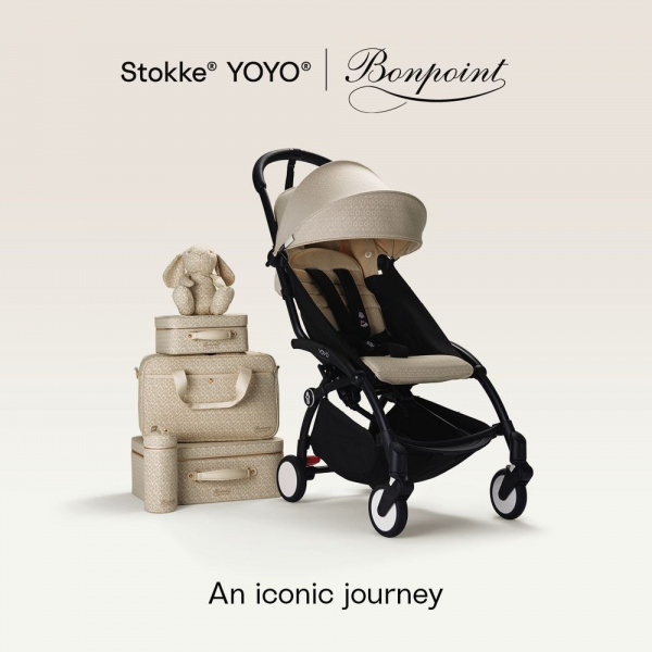 Poussette complète yoyo 3 châssis blanc pack 0+ et 6+ bonpoint Stokke