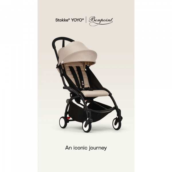 Poussette complète yoyo 3 châssis blanc pack 0+ et 6+ bonpoint Stokke