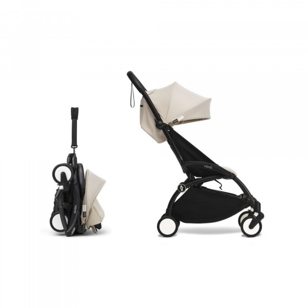 Poussette complète yoyo 3 châssis noir pack 0+ et 6+ bonpoint Stokke