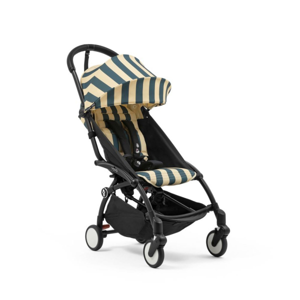 Poussette duo yoyo 3 pack 6+ et siège auto pebble 360 pro² - chassis noir - monaco Stokke