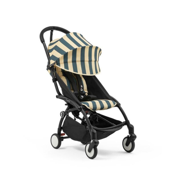 Poussette duo yoyo 3 pack 6+ et siège auto pebble 360 pro² - chassis noir - monaco Stokke