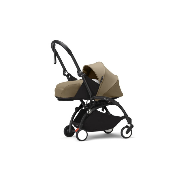 Poussette trio yoyo 3 - châssis noir pack 0+ & 6+ toffee + siège auto izi go modular x2 by besafe Stokke