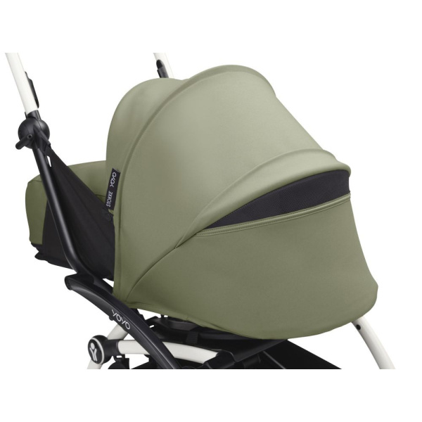 Poussette trio yoyo 3 - châssis noir pack 0+ & 6+ olive + siège auto izi go modular x2 by besafe Stokke