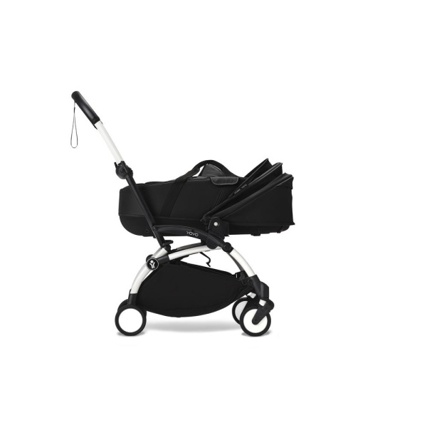 Poussette trio yoyo 3 - châssis blanc pack 6+ siège auto izi go modular x2 by besafe + nacelle noir Stokke