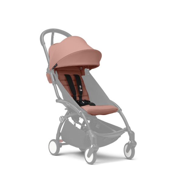 Poussette trio yoyo 3 pack 0+ & 6+ + siège auto cloud t black - châssis noir - ginger Stokke