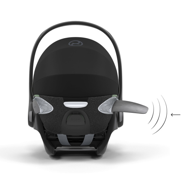 Poussette trio yoyo 3 pack 0+ & 6+ + siège auto cloud t black - châssis noir - léopard / noir Stokke