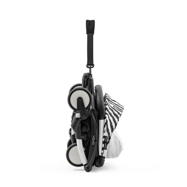 Poussette trio yoyo 3 pack 6+ et siège auto pebble 360 pro² + nacelle yoyo - chassis blanc - zebra / noir Stokke