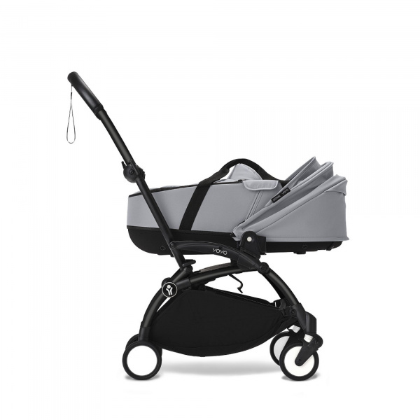 Poussette trio yoyo 3 pack 6+ + siège auto cloud t plus black + nacelle yoyo - châssis noir - stone Stokke