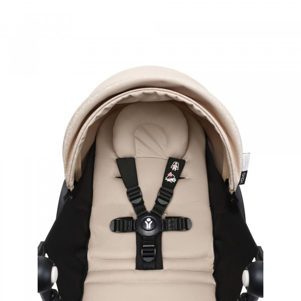 Poussette trio yoyo 3 pack 0+ & 6+ + siège auto cloud t plus black - châssis blanc - bonpoint Stokke