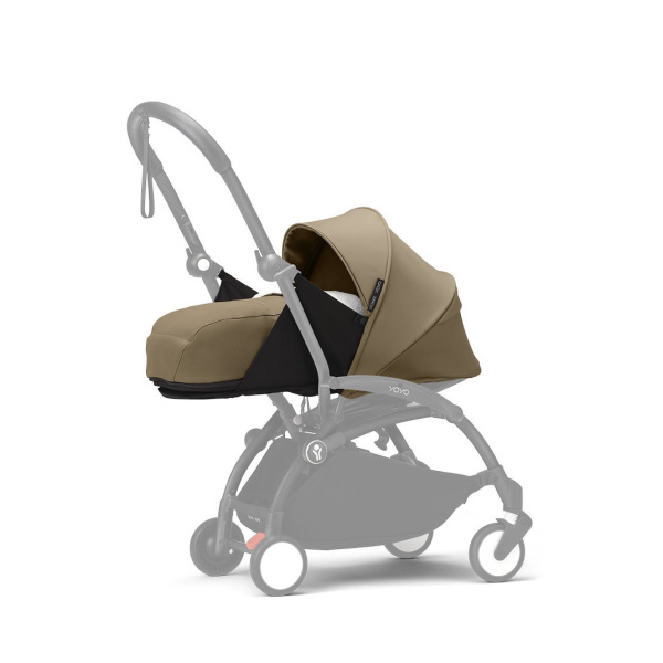 Poussette trio yoyo 3 pack 0+ & 6+ + siège auto cloud t black - châssis blanc - toffee Stokke