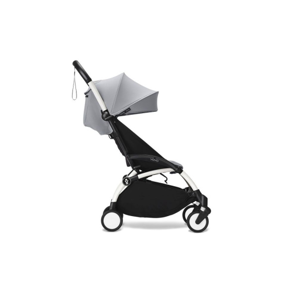Poussette trio yoyo 3 pack 0+ & 6+ + siège auto cloud t black - châssis blanc - stone Stokke