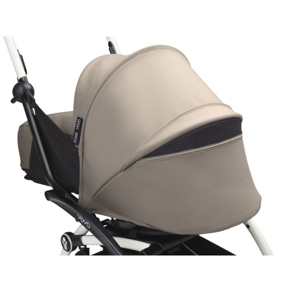 Poussette trio yoyo 3 - châssis noir pack 0+ & 6+ taupe + siège auto izi go modular x2 by besafe Stokke