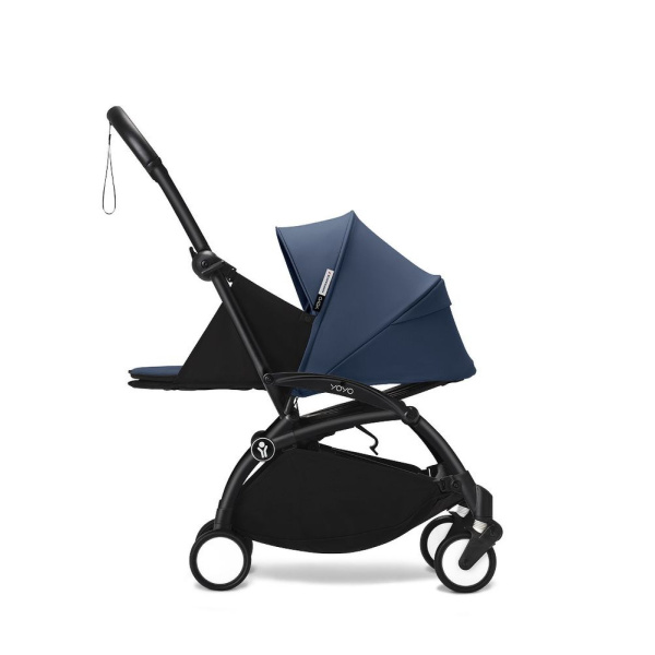 Poussette trio yoyo 3 - châssis noir pack 0+ & 6+ bleu air france + siège auto izi go modular x2 by besafe Stokke