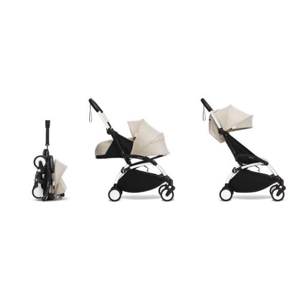 Poussette trio yoyo 3 - châssis blanc pack 0+ & 6+ bonpoint + siège auto izi go modular x2 by besafe Stokke