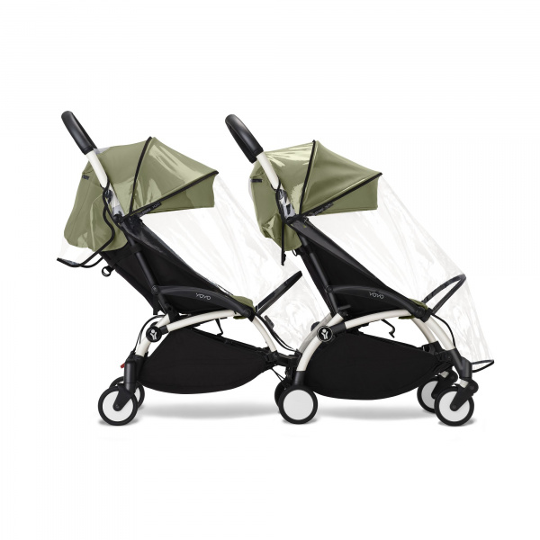 Châssis yoyo 3 connect blanc avec assise pack 6+ leopard - wild collection Stokke