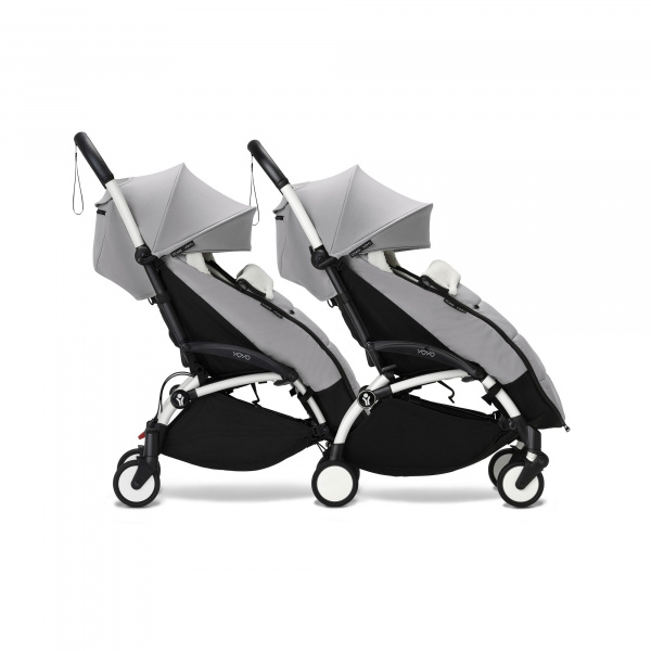 Châssis yoyo 3 connect blanc avec assise pack 6+ stone Stokke