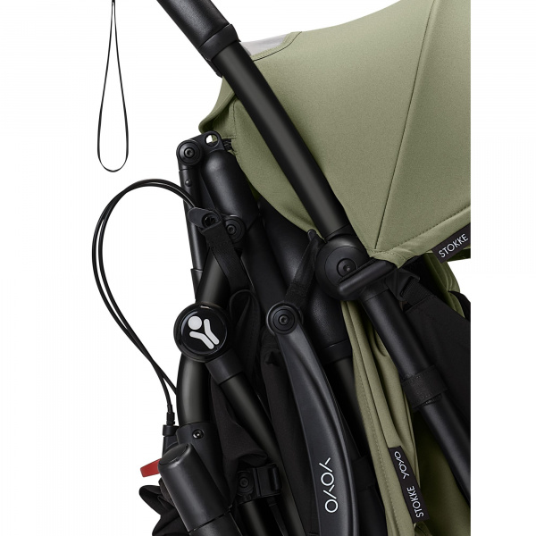 Châssis yoyo 3 connect noir avec assise pack 6+ olive Stokke