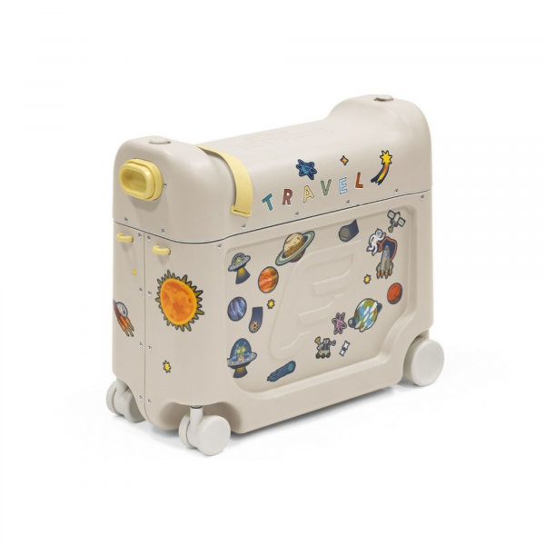 Valise avion pour enfant bed box 2.0 jetkids moonglow white Stokke