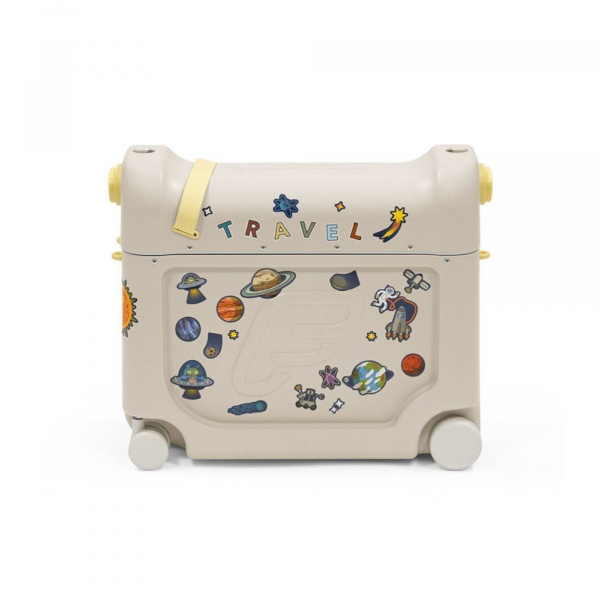 Valise avion pour enfant bed box 2.0 jetkids moonglow white Stokke