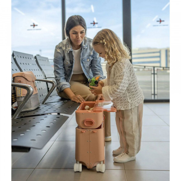 Pack jetkids sac à dos enfant + valise bedbox 2.0 coral pink Stokke