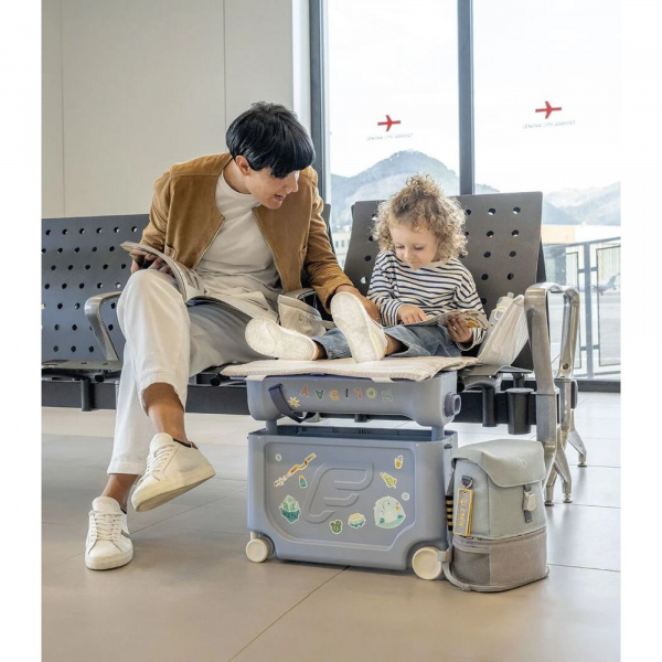 Pack jetkids sac à dos pour enfant + valise bedbox 2.0 arctic blue Stokke