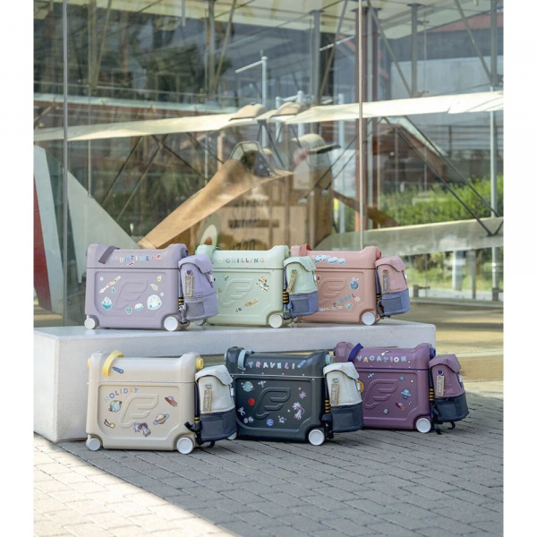 Pack jetkids sac à dos enfant + valise bedbox 2.0 midnight grey Stokke
