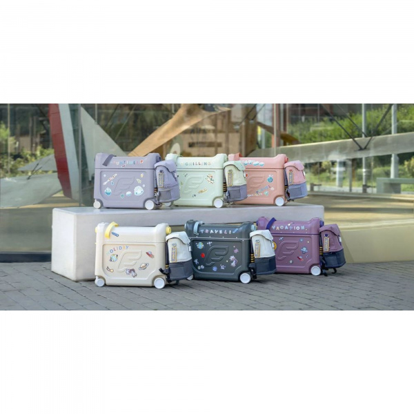 Pack jetkids sac à dos enfant + valise bedbox 2.0 midnight grey Stokke