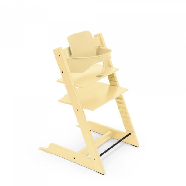Pack chaise haute tripp trapp et son baby set lemon yellow Stokke