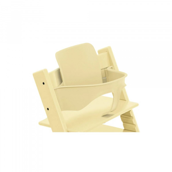 Pack chaise haute tripp trapp et son baby set lemon yellow Stokke