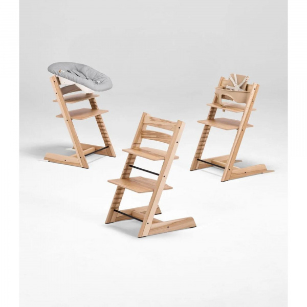 Pack chaise haute tripp trapp et son baby set wild wood Stokke
