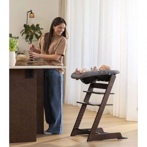 Pack chaise haute tripp trapp avec son newborn set et son baby set black Stokke