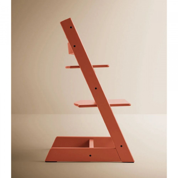 Pack chaise haute tripp trapp hêtre terracotta + newborn set gris Stokke