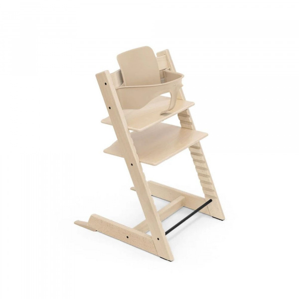 Pack chaise haute tripp trapp naturel et son baby set Stokke
