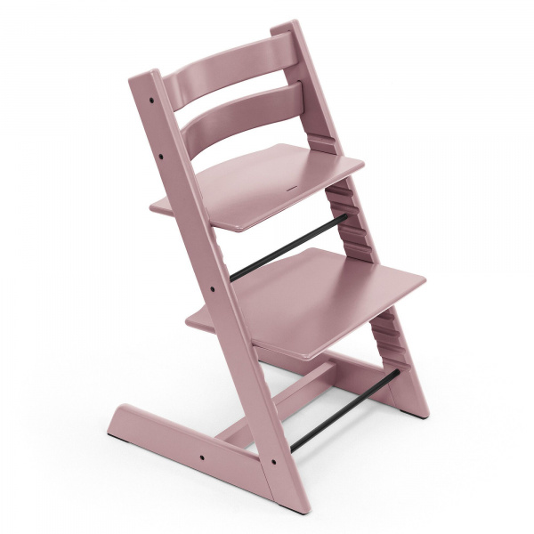 Pack chaise haute tripp trapp mauve et son baby set Stokke