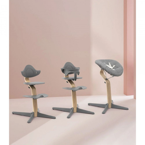 Chaise haute nomi natural grey Stokke