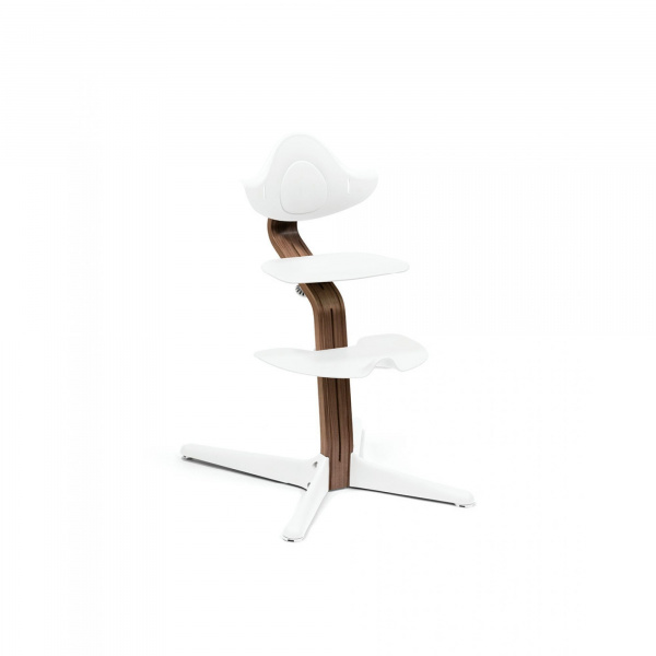 Chaise haute nomi walnut white Stokke