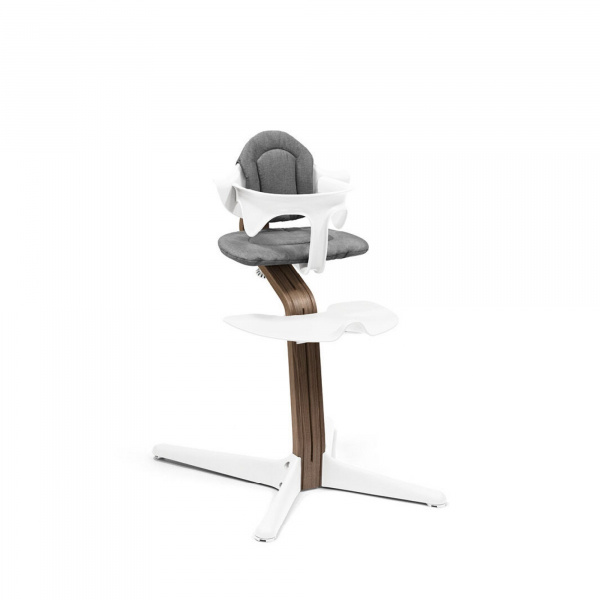 Chaise haute nomi walnut white Stokke