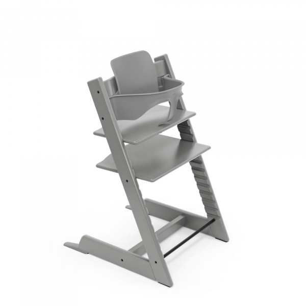 Chaise haute bébé évolutive tripp trapp gris tempête Stokke