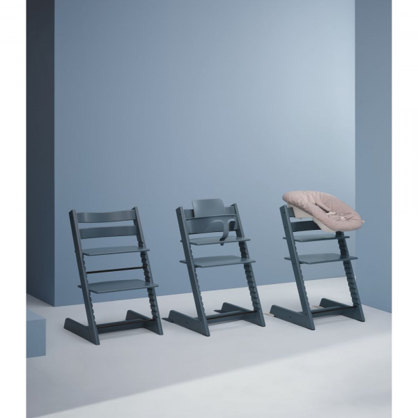 Chaise haute bébé évolutive tripp trapp fjord blue Stokke